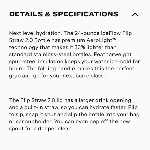 🆕 Stanley Aerolight IceFlow Bottle 24oz - Picture 7 of 7